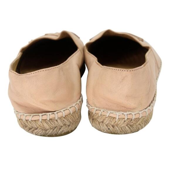 Chanel Espadrille 38 CC Leather Cap Toe Flats CC-0717N-0003 - Picture 7 of 9
